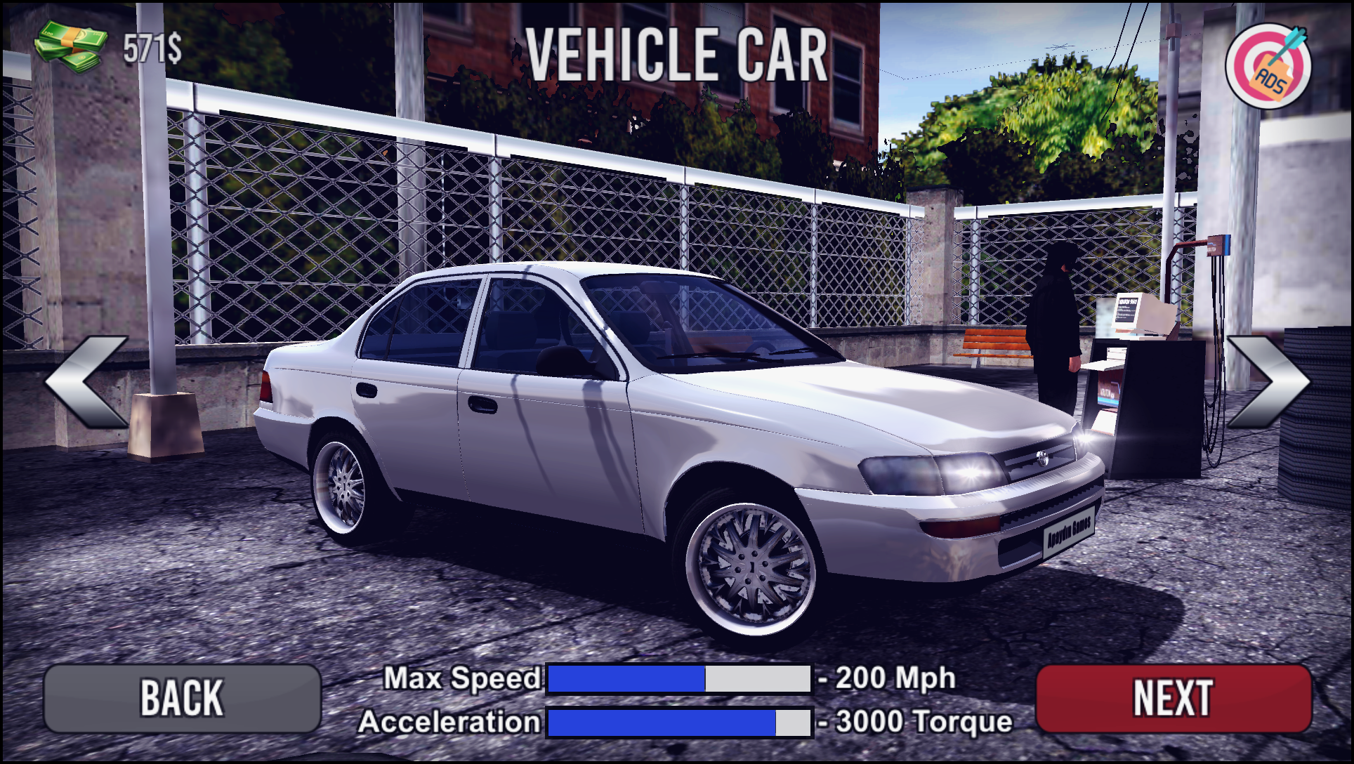 اسکرین شات 1 برنامه Corolla Drift Simulator