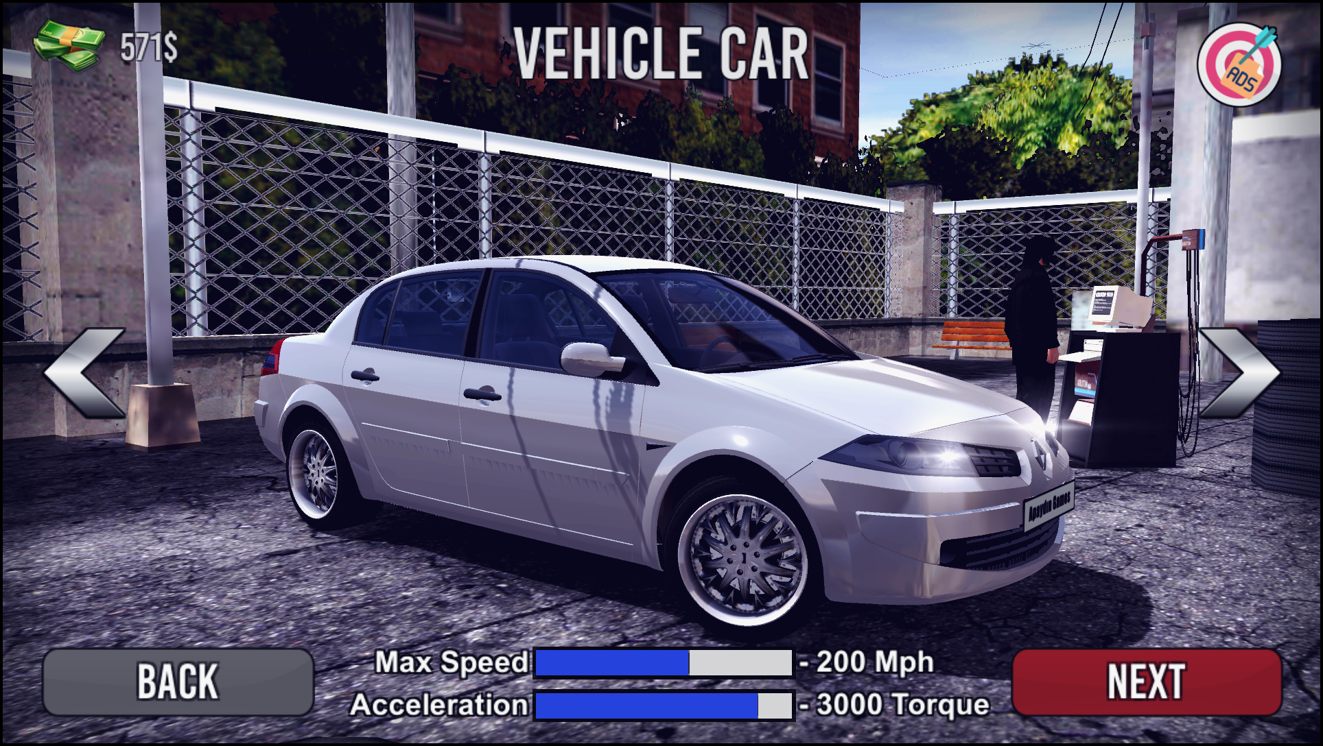اسکرین شات 1 بازی Megane Drift Simulator