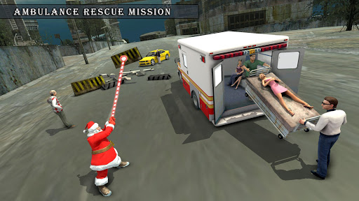 اسکرین شات 3 بازی Crime City Simulator Santa Claus Rope Hero