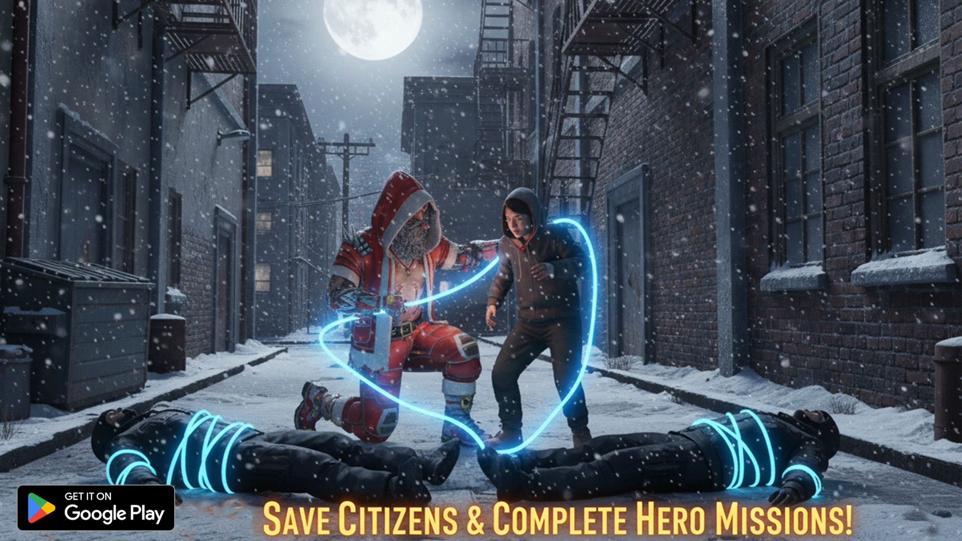 اسکرین شات 3 بازی Crime Santa: Rope Hero