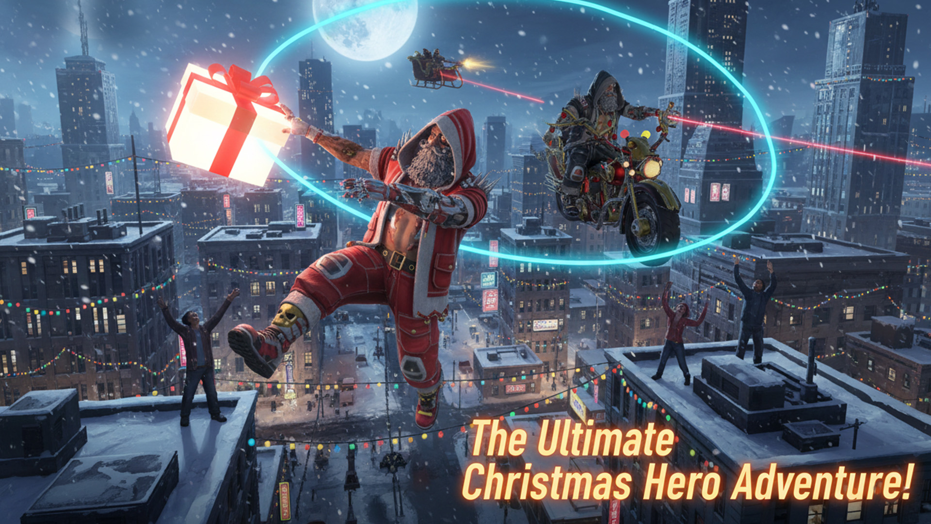 اسکرین شات 2 بازی Crime Santa: Rope Hero