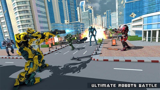 اسکرین شات 2 برنامه Air Robot Plane Transformation Game 2020