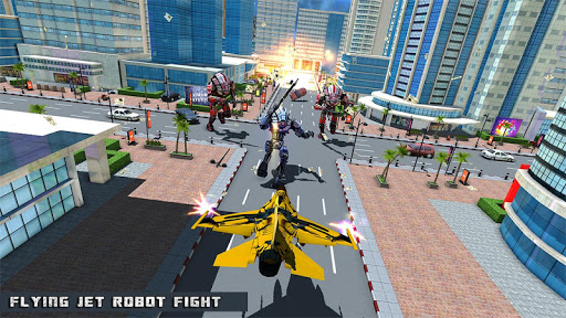 اسکرین شات 3 برنامه Air Robot Plane Transformation Game 2020
