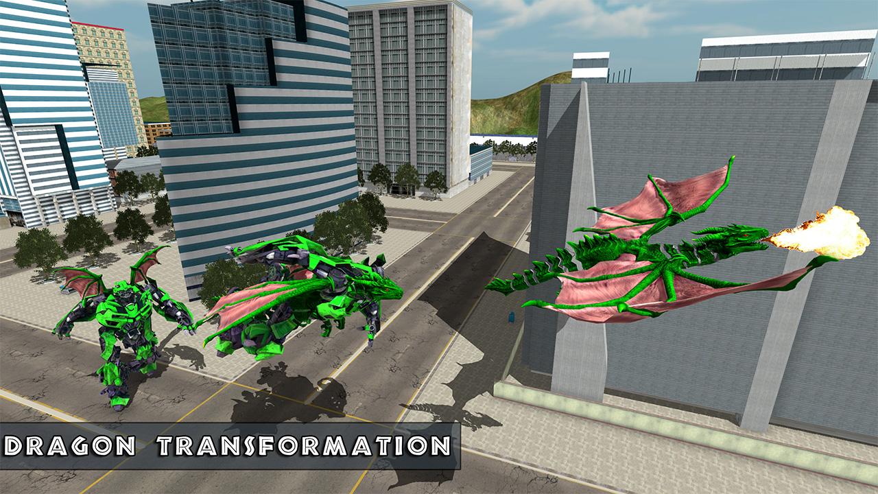 اسکرین شات 1 بازی Dragon Robot Transform Game