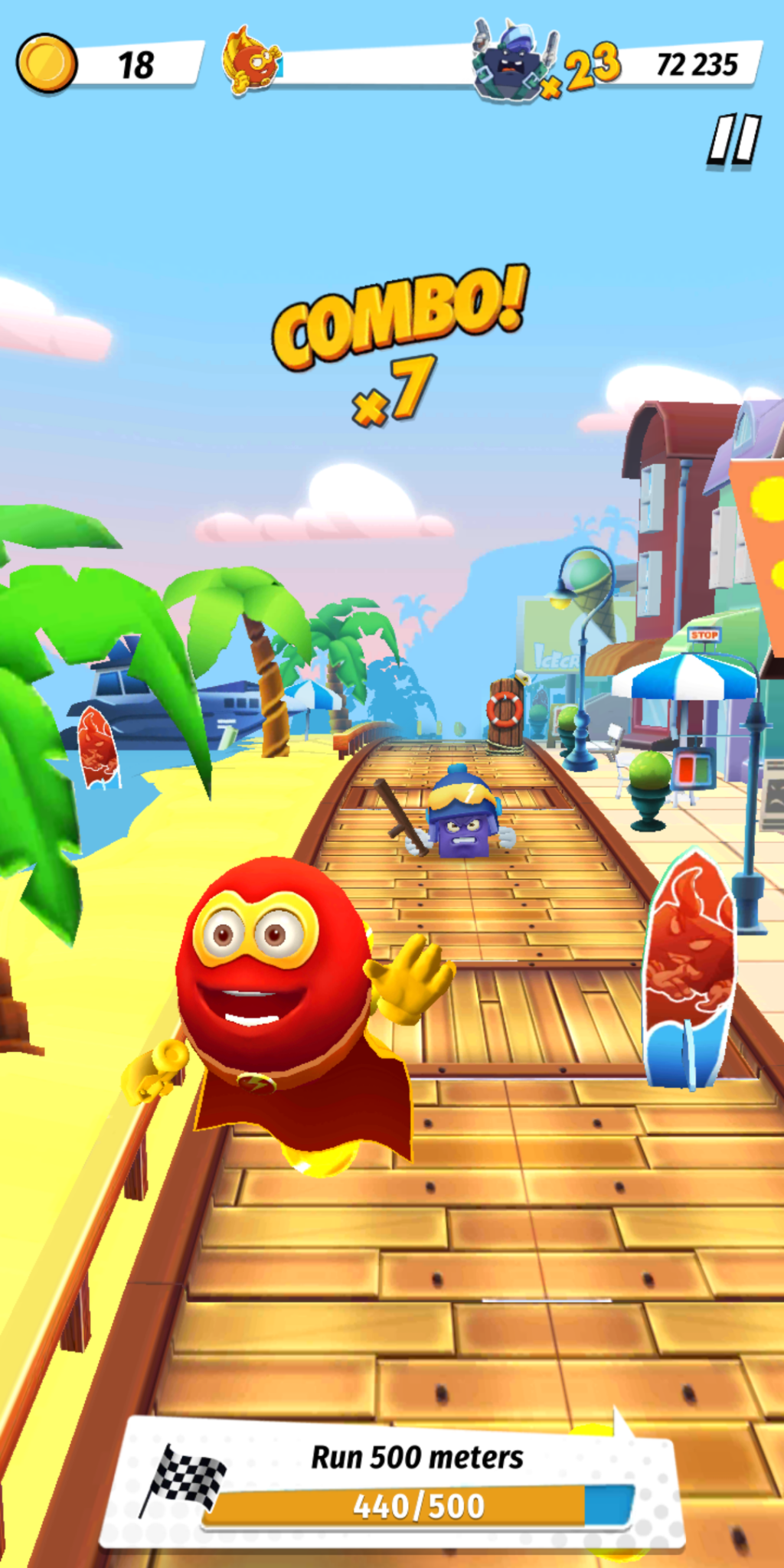 اسکرین شات 5 بازی Red Ball Super Run