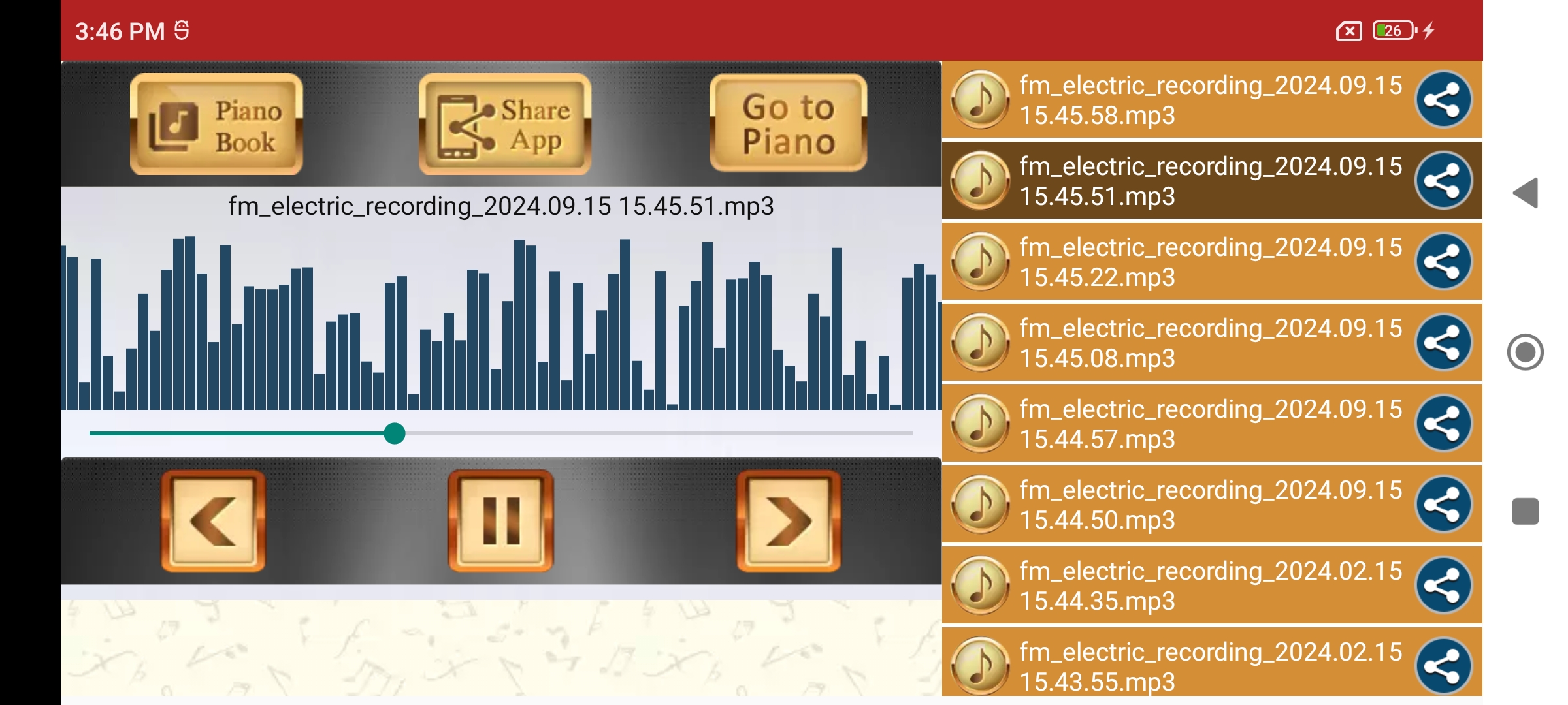 اسکرین شات 8 بازی Electric Piano Digital Music