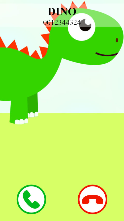 اسکرین شات 1 بازی fake call dinosaur game