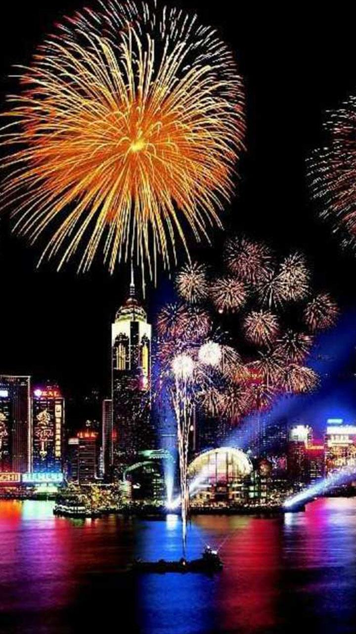 اسکرین شات 4 برنامه Fireworks Live Wallpaper