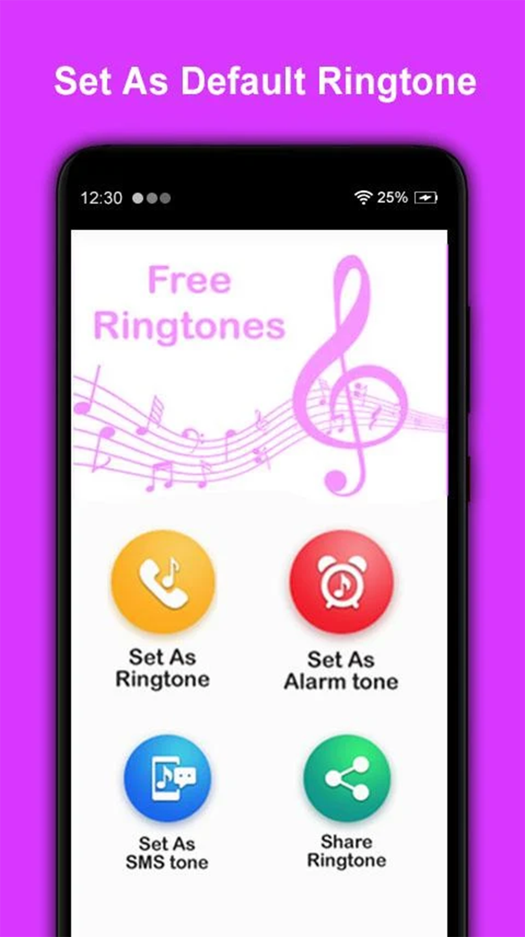 اسکرین شات 4 برنامه MP3 Music Ringtones Downloader