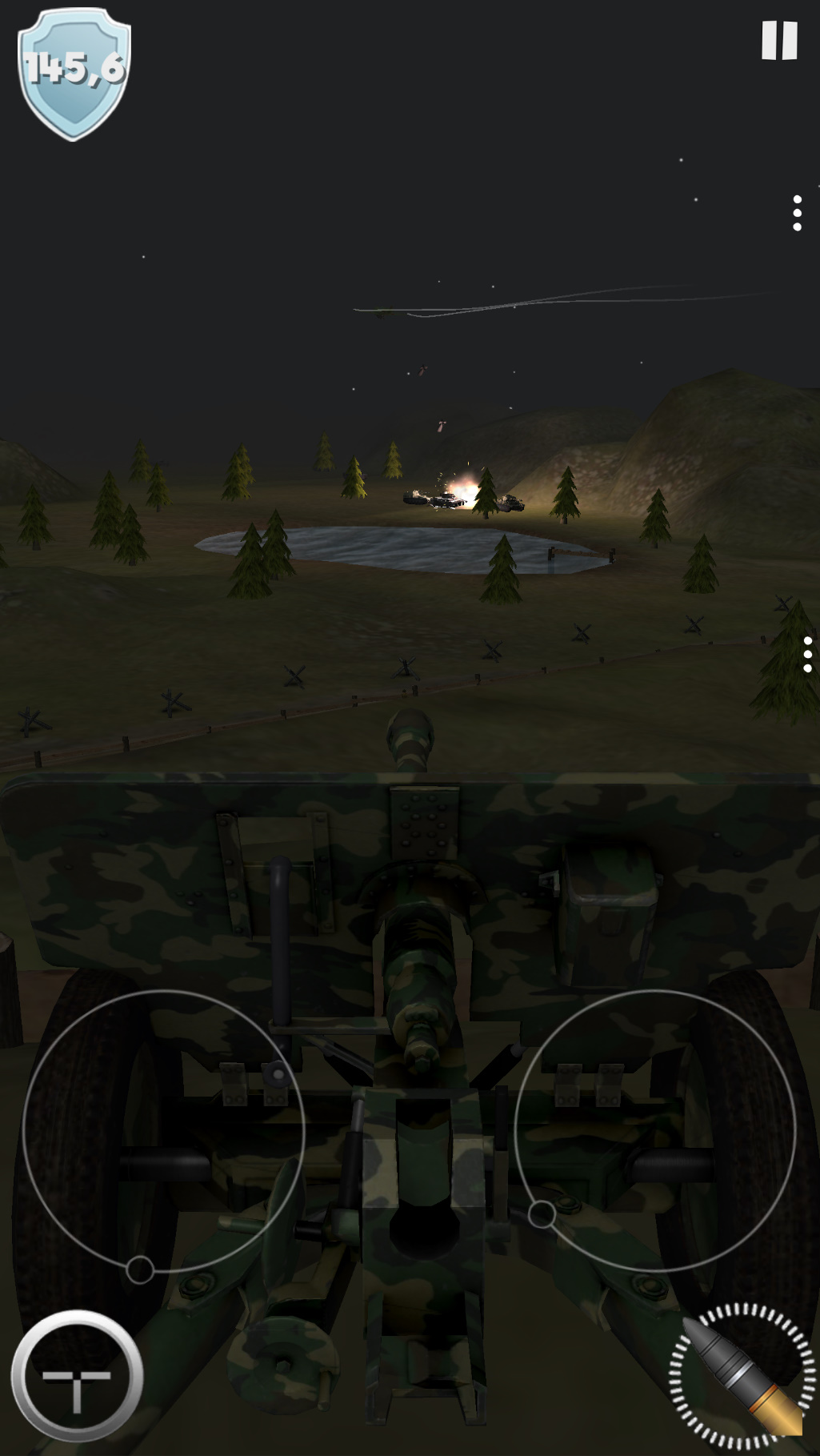 اسکرین شات 4 بازی Artillery Guns Destroy Tanks