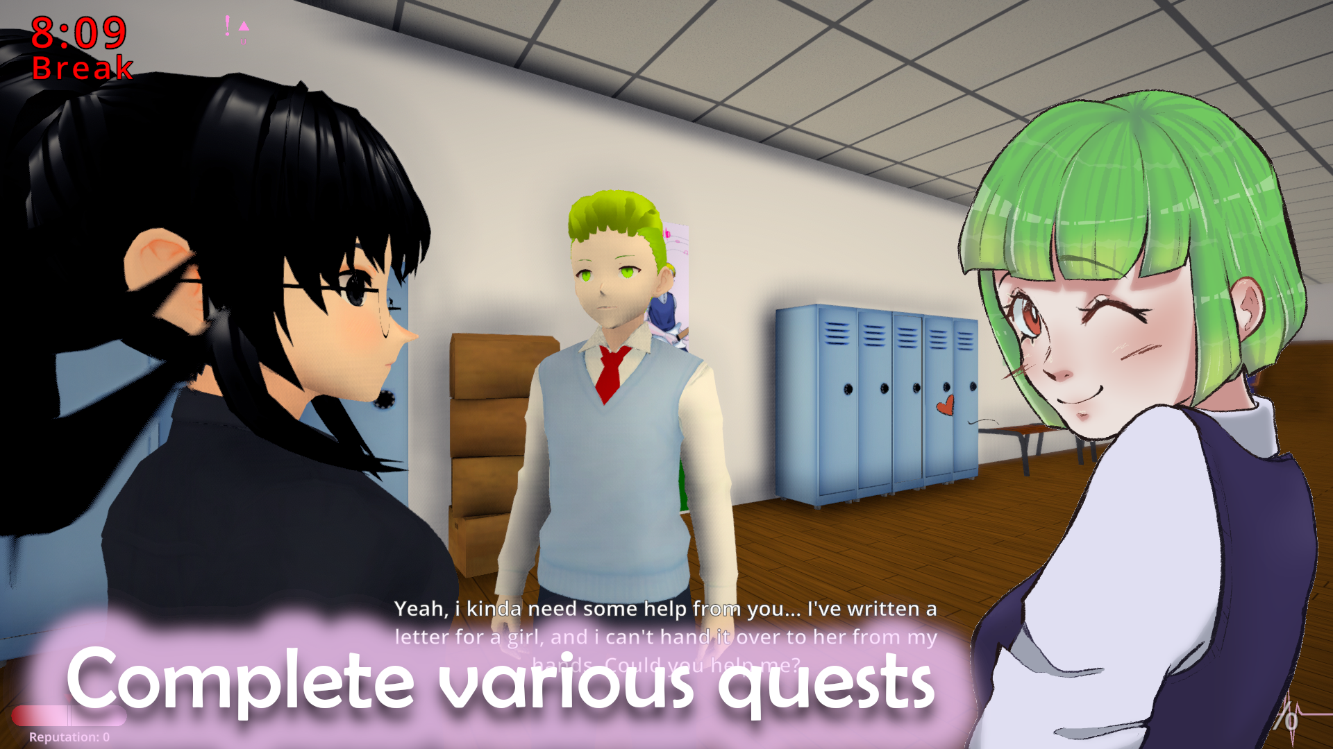 اسکرین شات 1 بازی Ai To Noroi: School Simulator