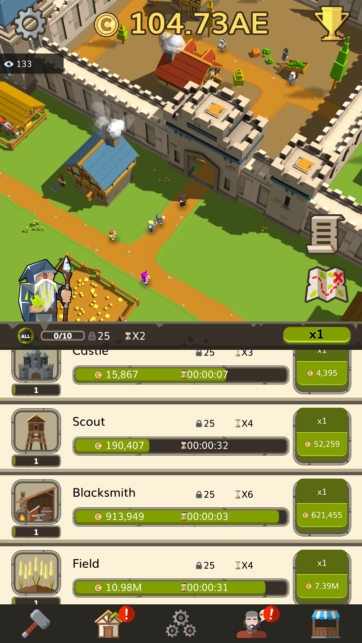 اسکرین شات 2 بازی Medieval: Idle Tycoon Game