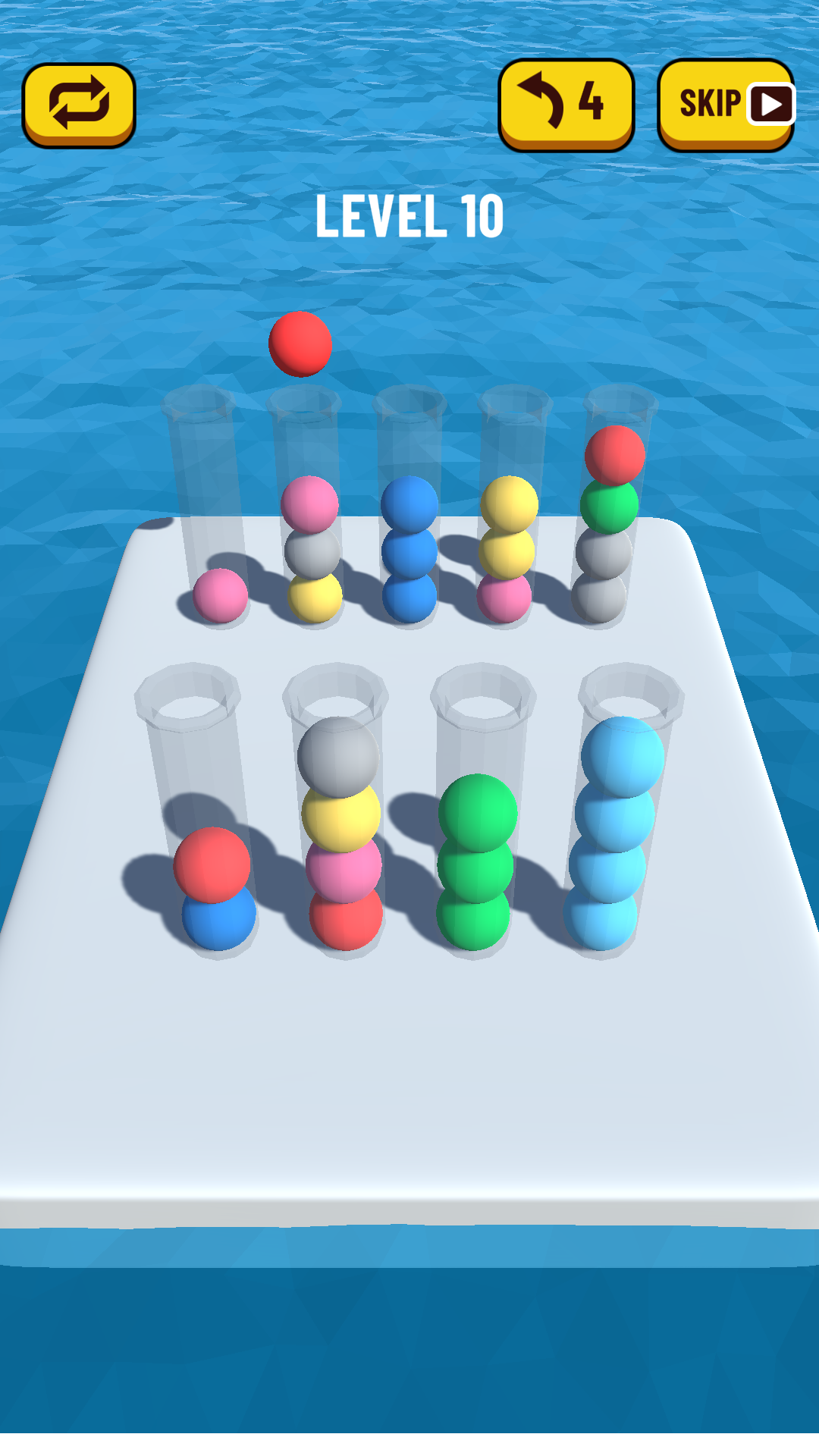 اسکرین شات 2 بازی Ball Sort Puzzle 3D