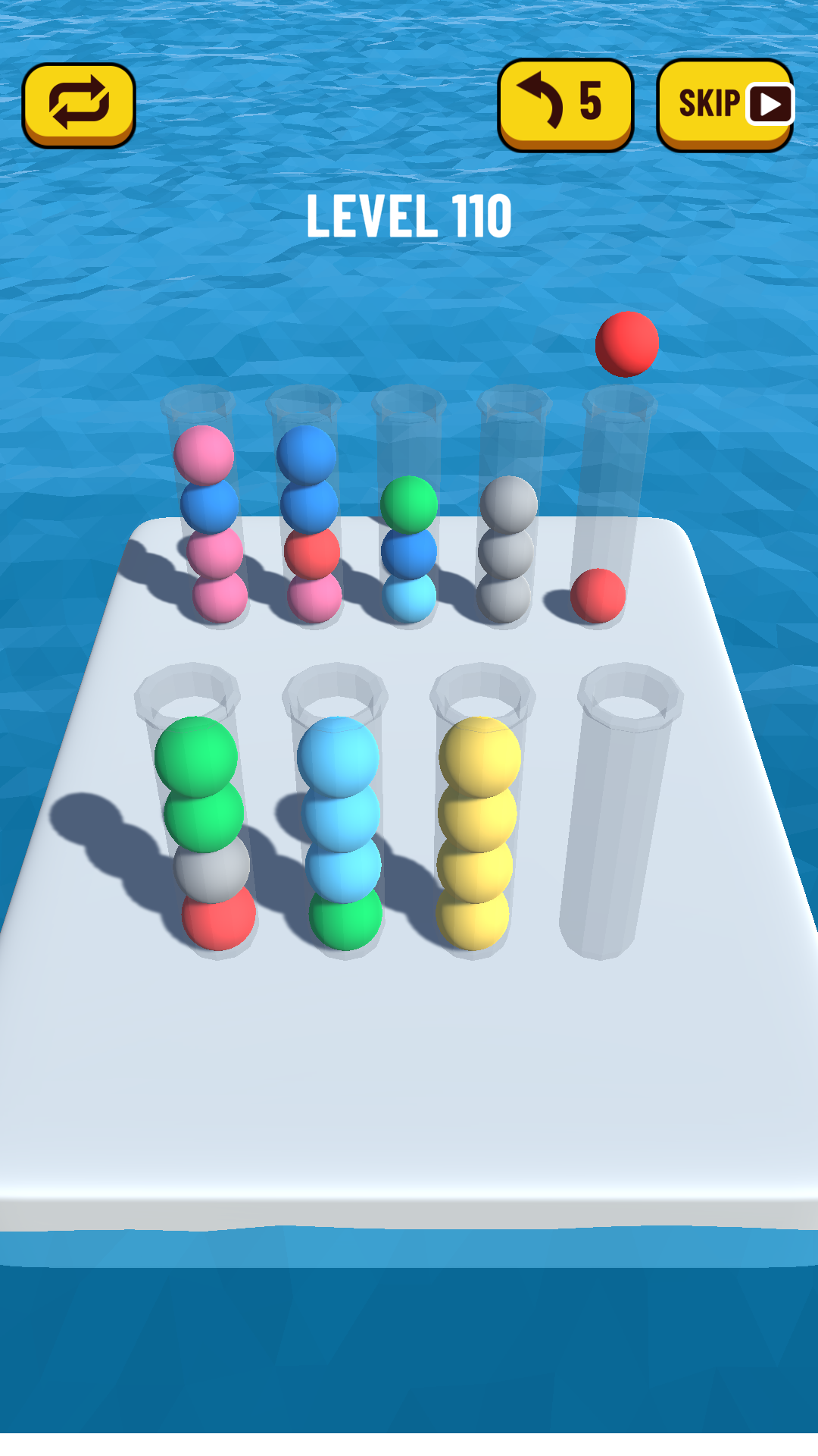 اسکرین شات 1 بازی Ball Sort Puzzle 3D