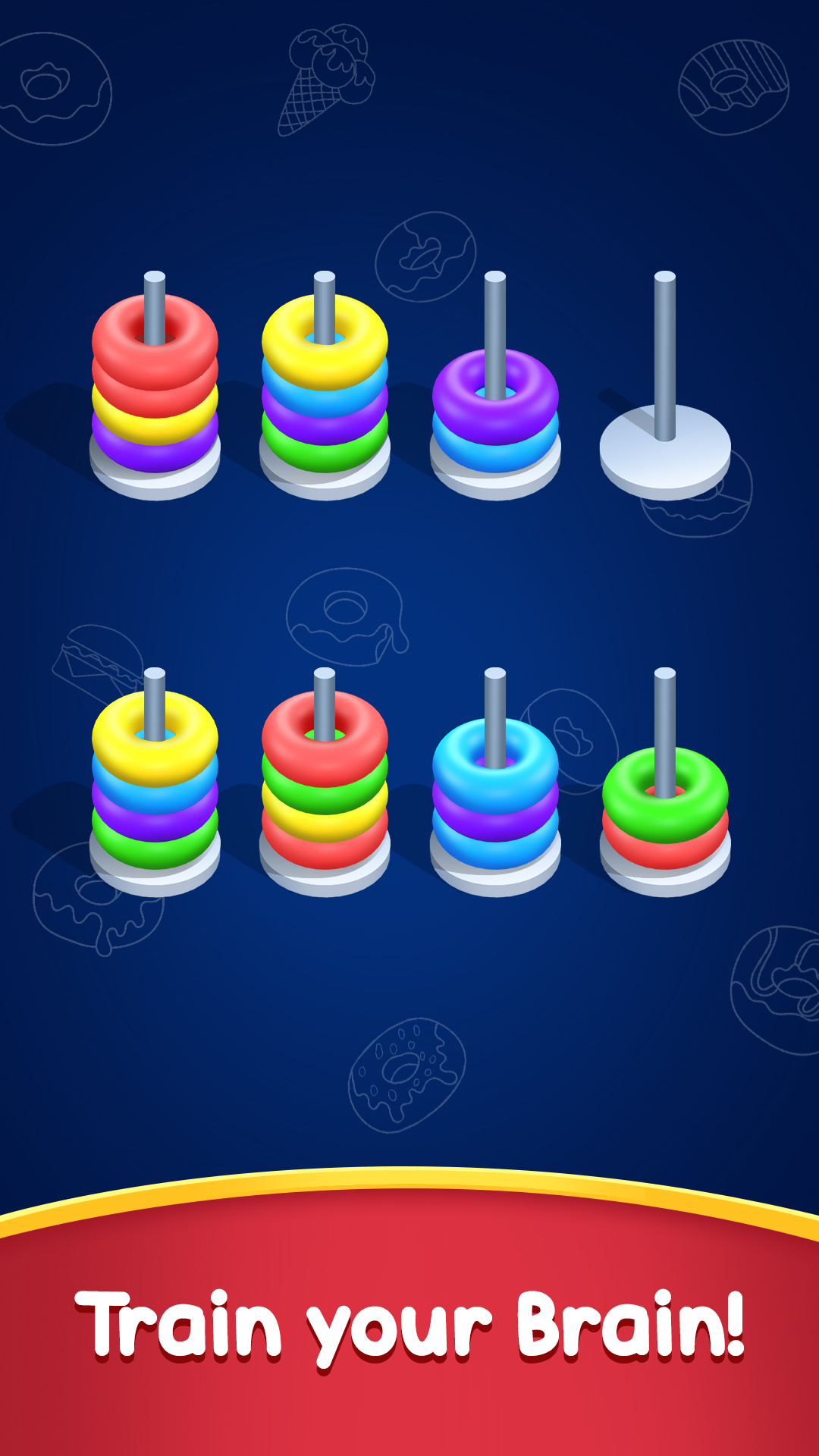 اسکرین شات 4 بازی Donut Sort Puzzle: Color Sorti