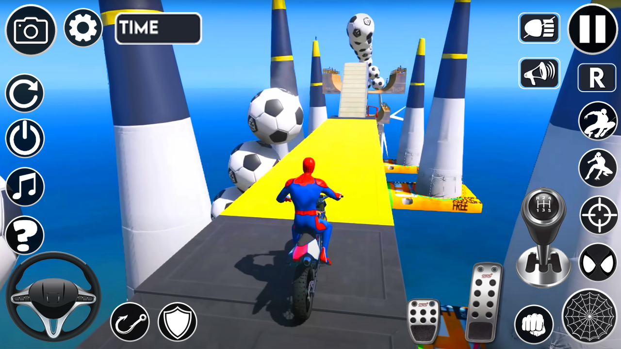 اسکرین شات 5 بازی Superhero Tricky Bike Stunt