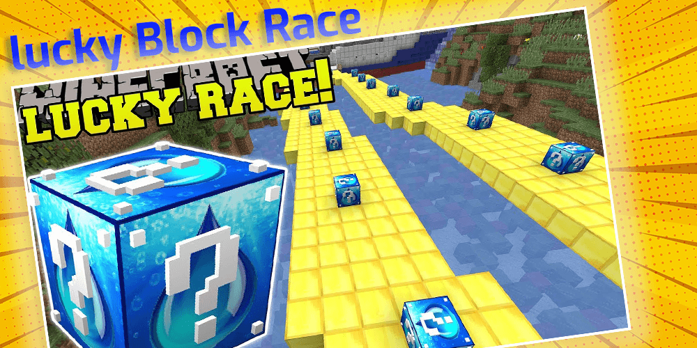 اسکرین شات 1 برنامه Lucky Block Race Map