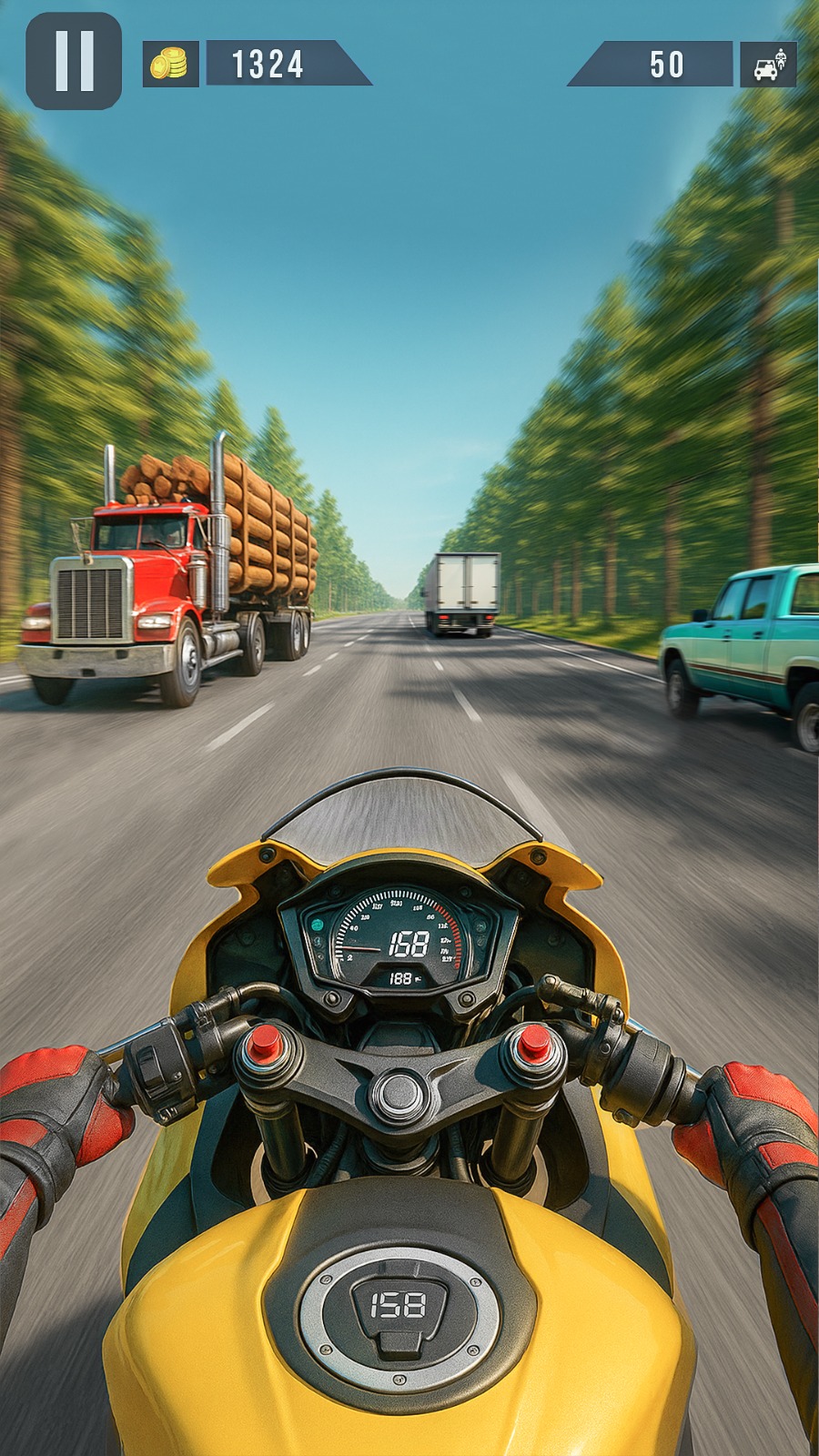 اسکرین شات 4 بازی Moto Racing 3d Motorcycle Game