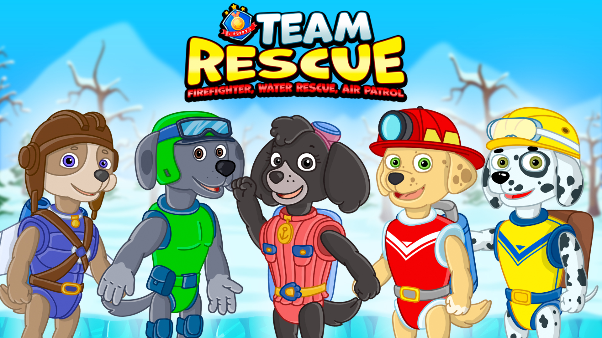 اسکرین شات 1 بازی Puppy Fire Patrol