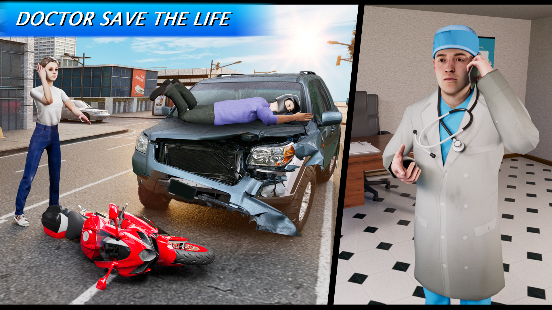 اسکرین شات 2 بازی Ambulance Games Driving 3D