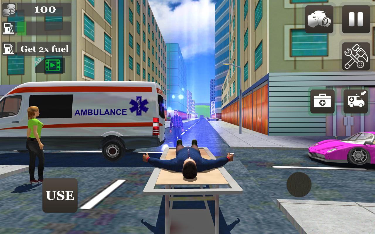 اسکرین شات 5 بازی Ambulance Games Driving 3D