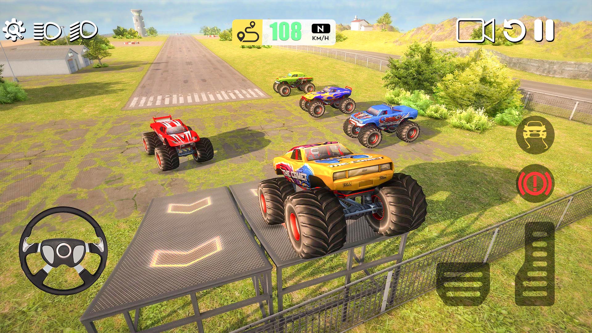 اسکرین شات 3 برنامه Monster Truck Game Simulator