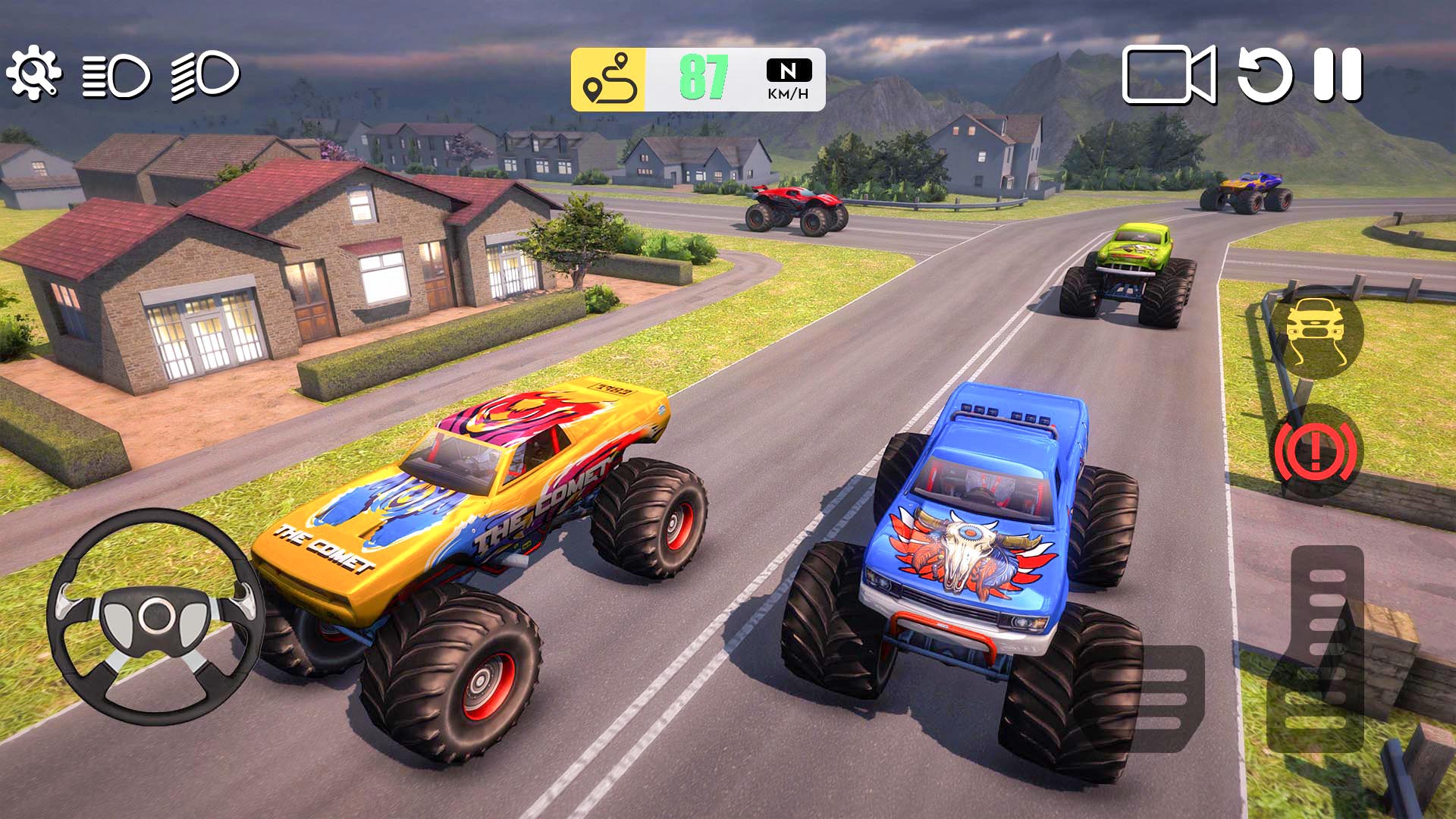 اسکرین شات 4 برنامه Monster Truck Game Simulator