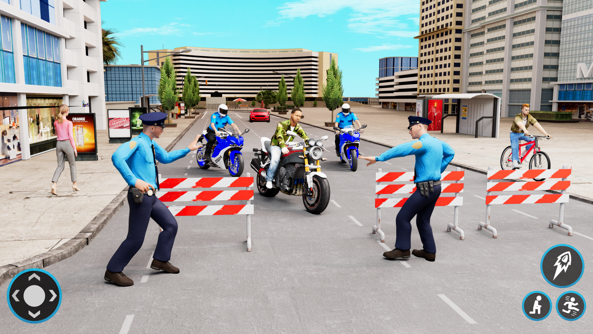 اسکرین شات 7 بازی Police Bike game Car game