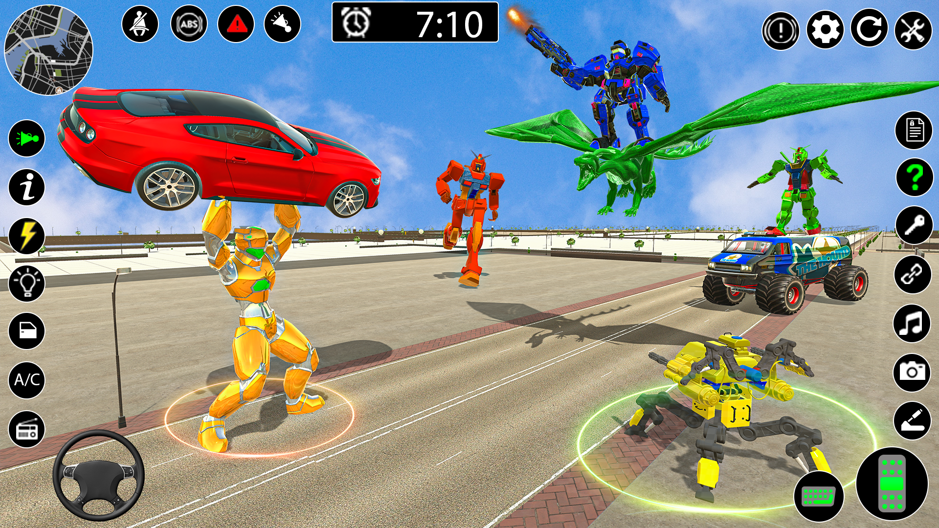 اسکرین شات 2 بازی Robot Car Simulator Game