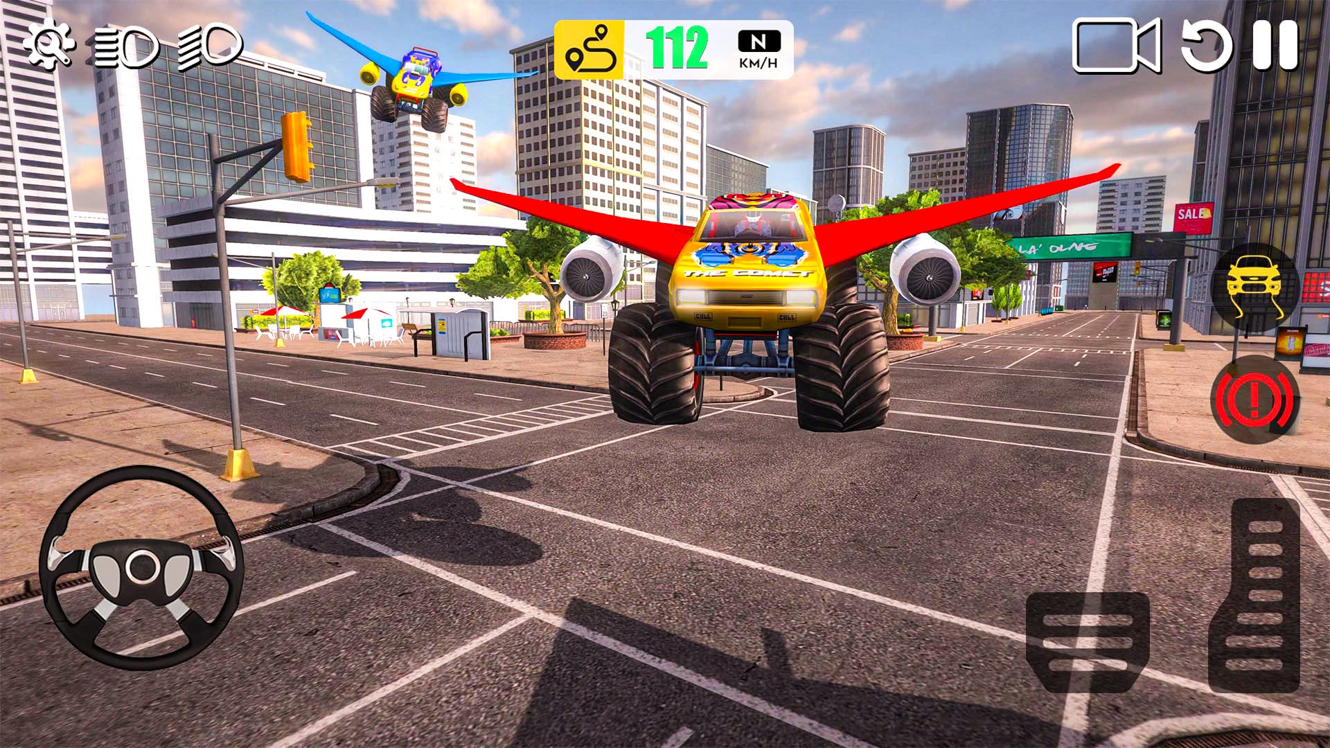 اسکرین شات 2 بازی Flying Car Games 3D Simulator