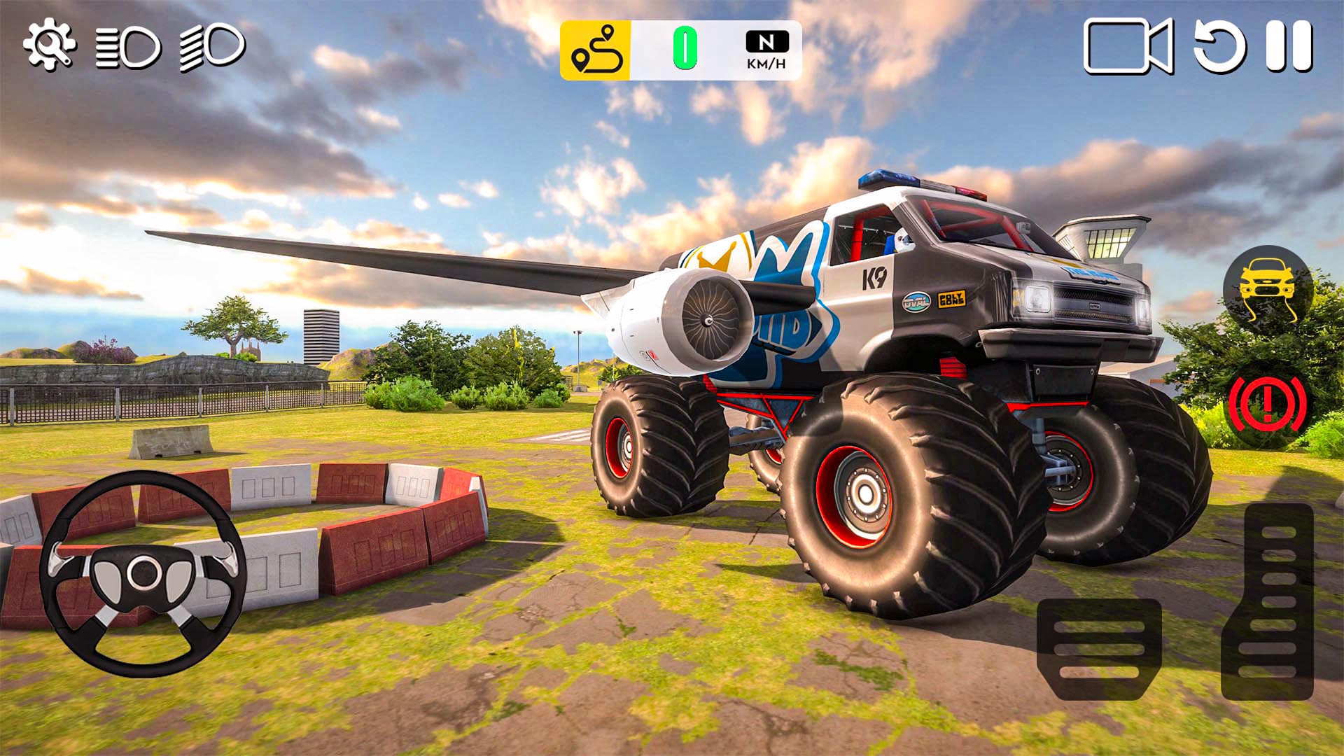 اسکرین شات 5 بازی Flying Car Games 3D Simulator