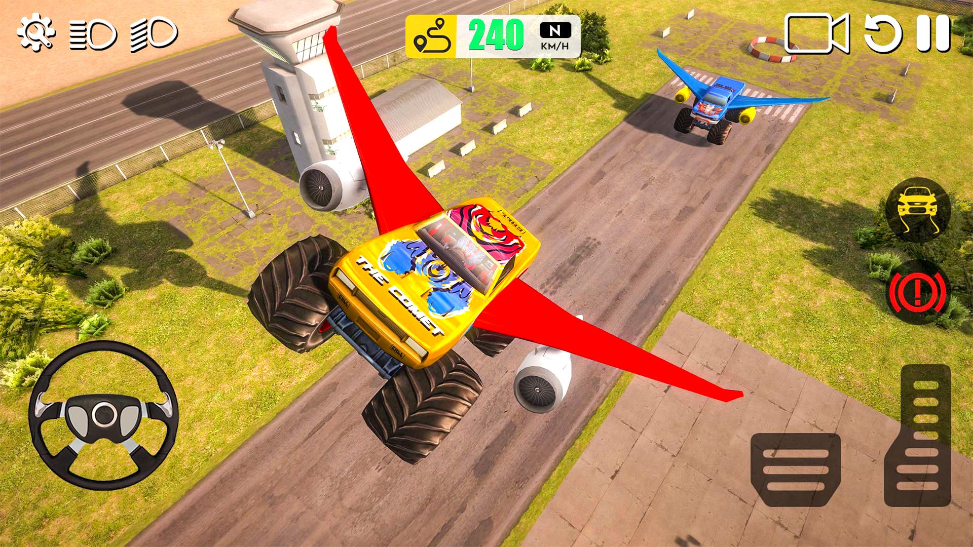 اسکرین شات 1 بازی Flying Car Games 3D Simulator