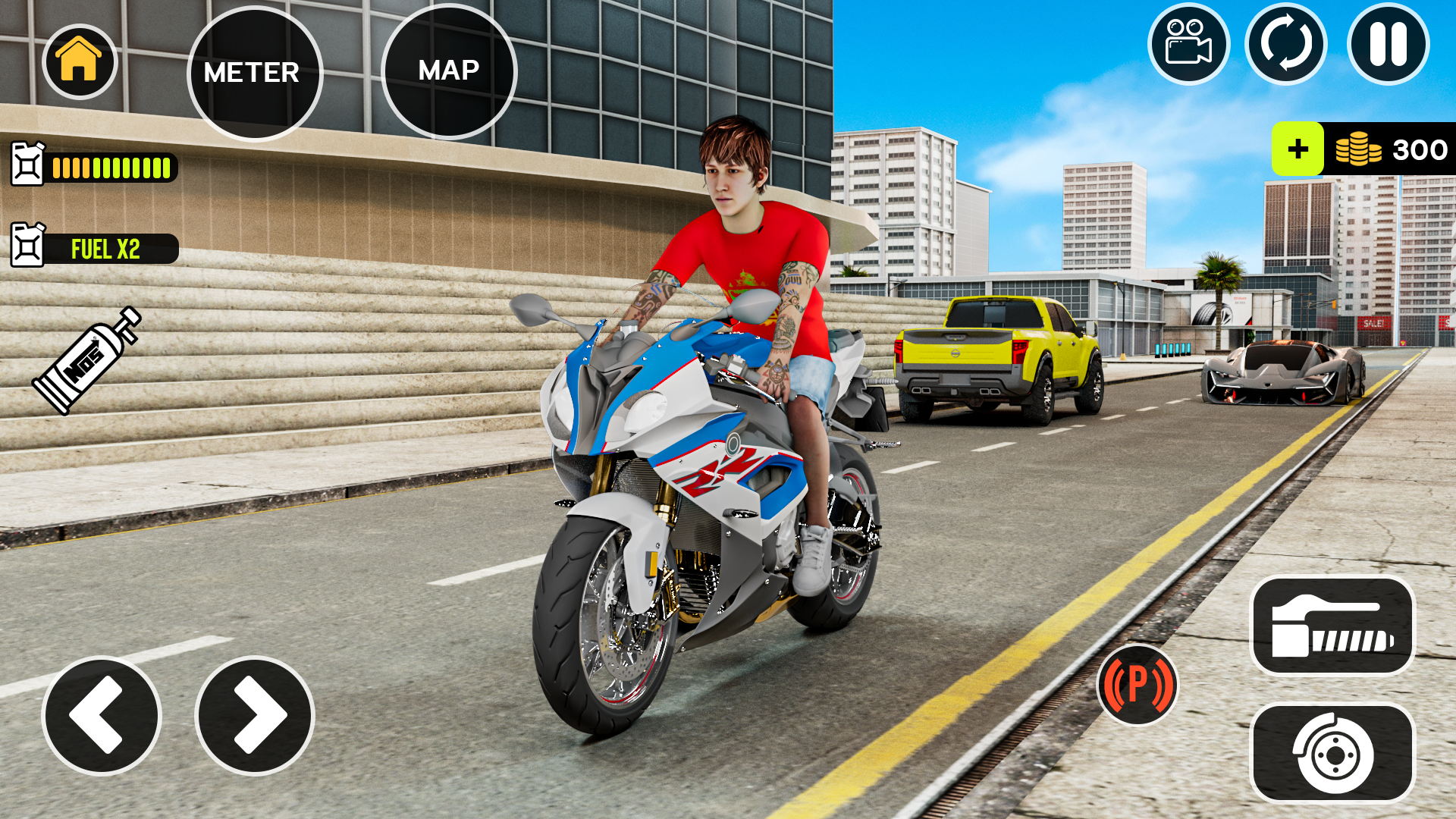 اسکرین شات 1 بازی Motorcycle simulator offline