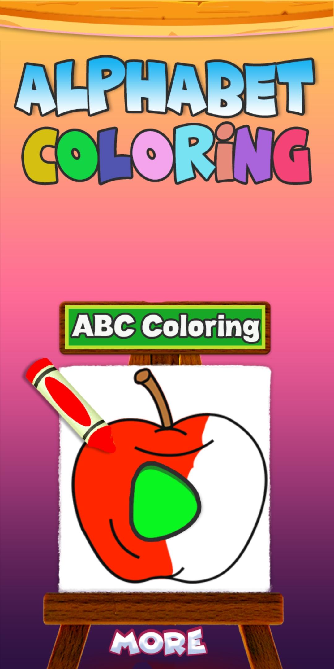 اسکرین شات 1 برنامه Alphabet Coloring