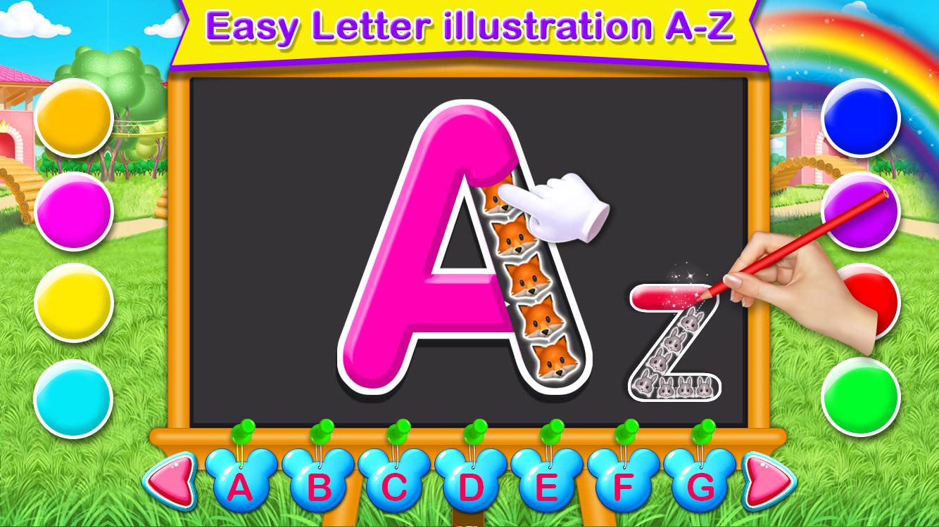 اسکرین شات 1 بازی ABC Tracing & Phonics for kids