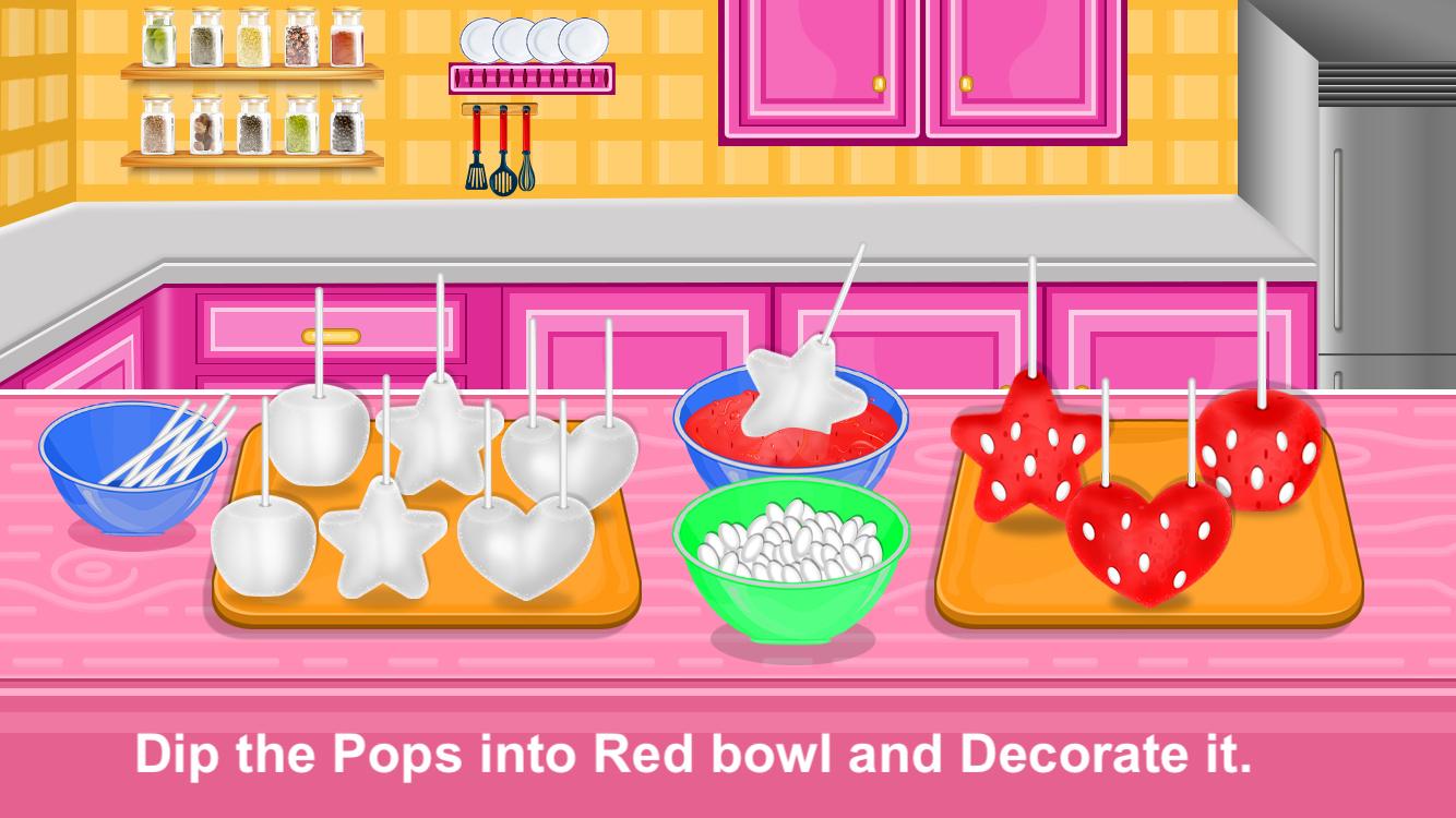 اسکرین شات 3 بازی Strawberry Pops- Cooking Games