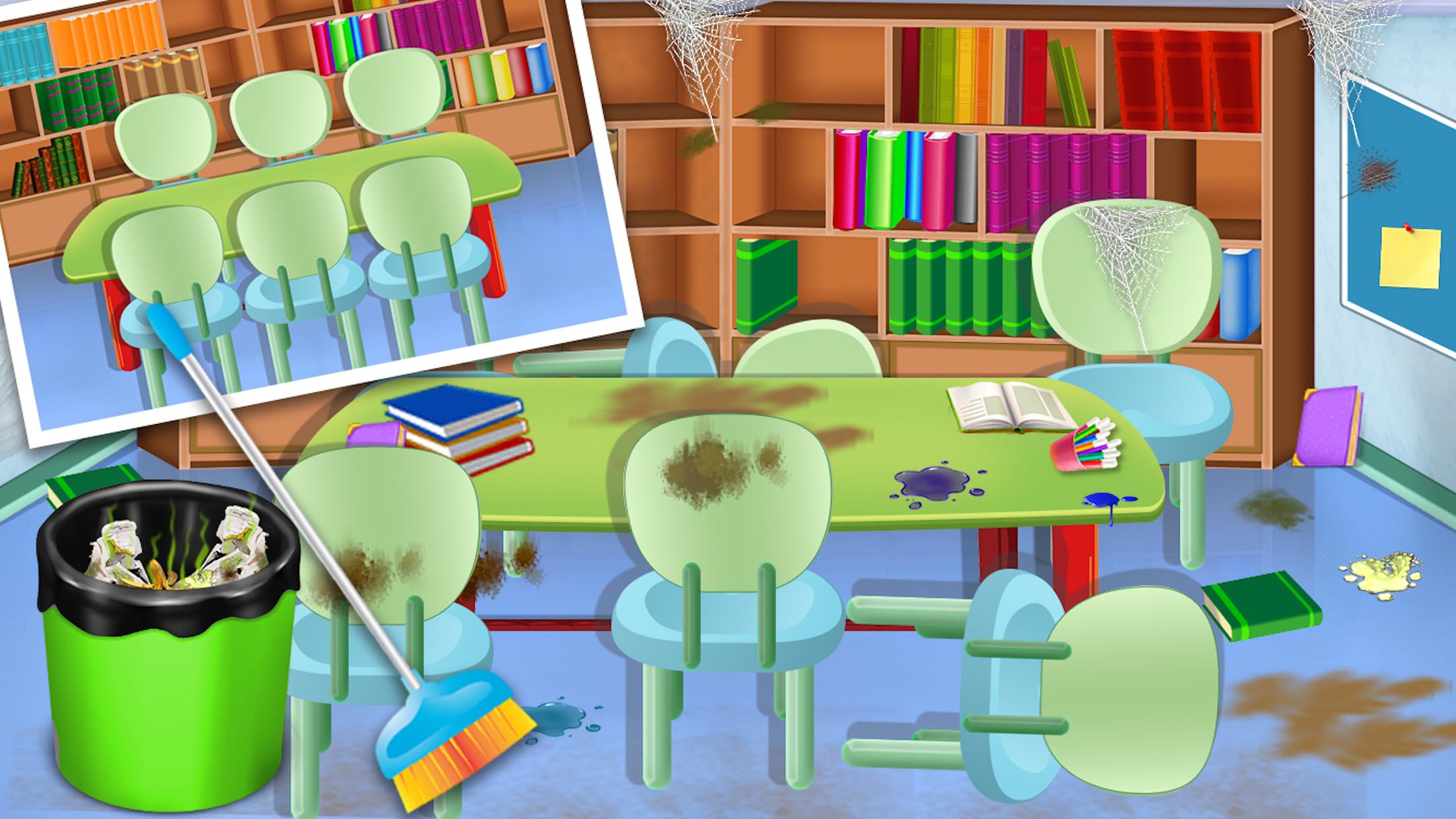 اسکرین شات 1 بازی Baby Girl School CleanUp