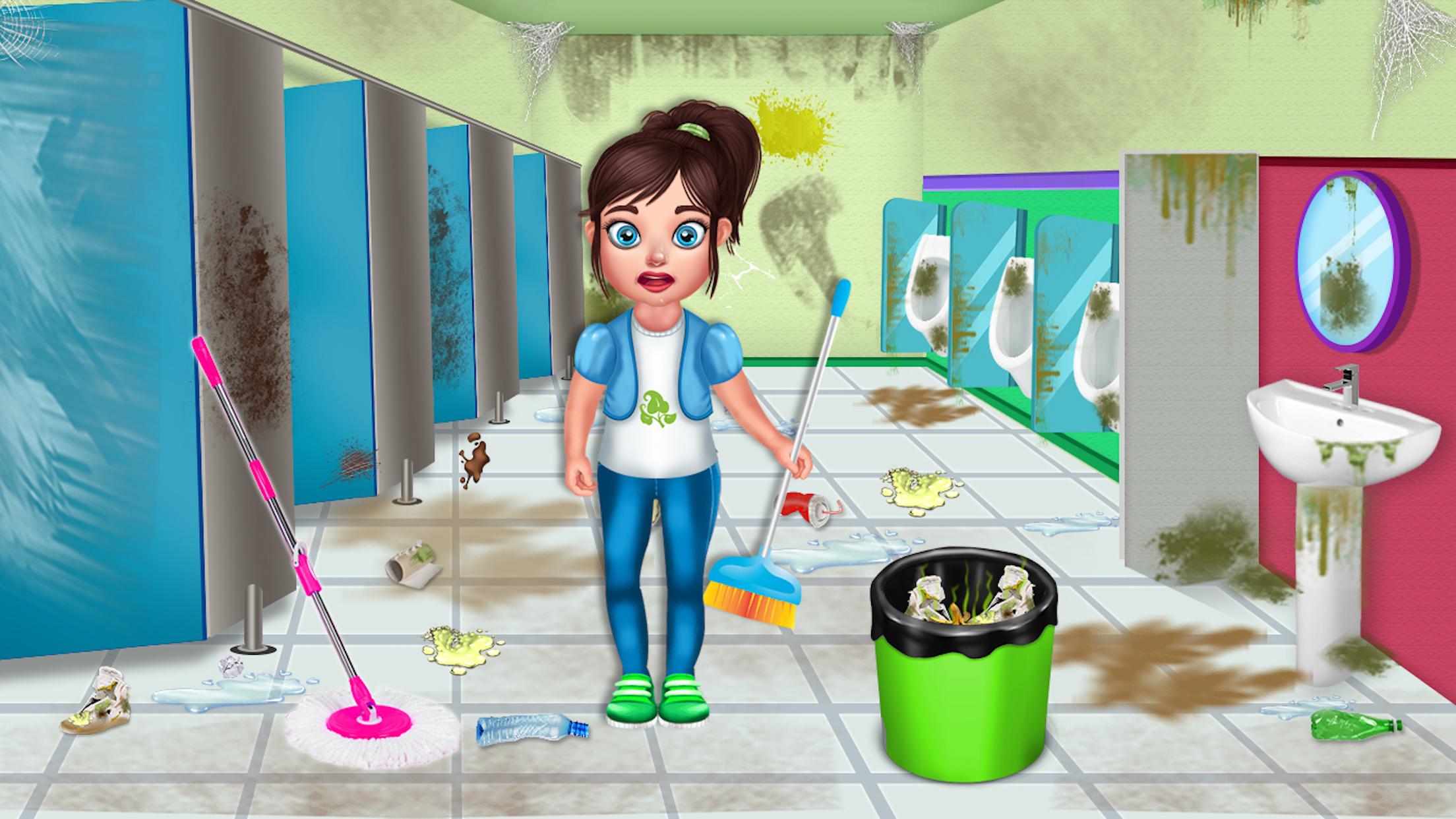 اسکرین شات 2 بازی Baby Girl School CleanUp