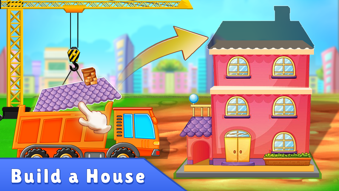 اسکرین شات 1 بازی Kids Construction Vehicle Game