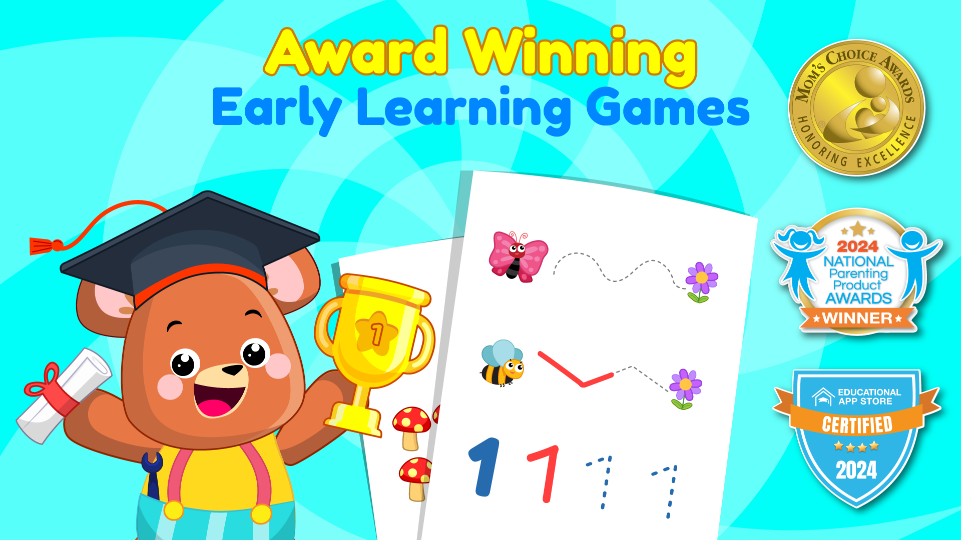 اسکرین شات 1 بازی ElePant Kids Learning Games 2+