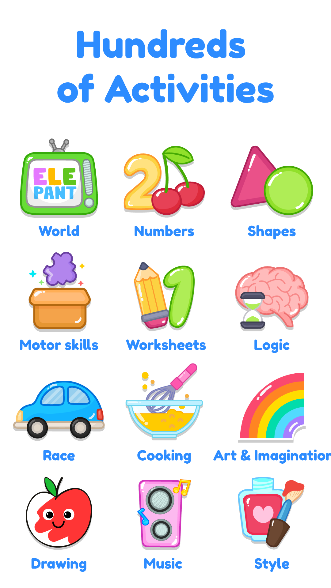 اسکرین شات 1 بازی ElePant Kids Learning Games 2+