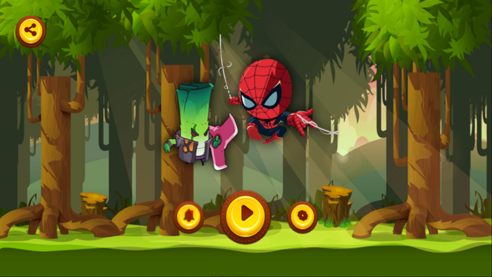 اسکرین شات 2 بازی اسپایدرمن( شورش درجنگل)