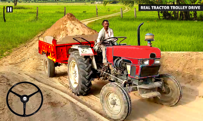اسکرین شات 2 بازی Tractor Trolley Cargo Tractor