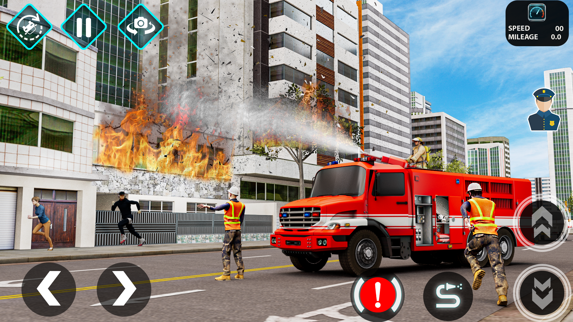 اسکرین شات 4 برنامه Fire Truck Games & Rescue Game