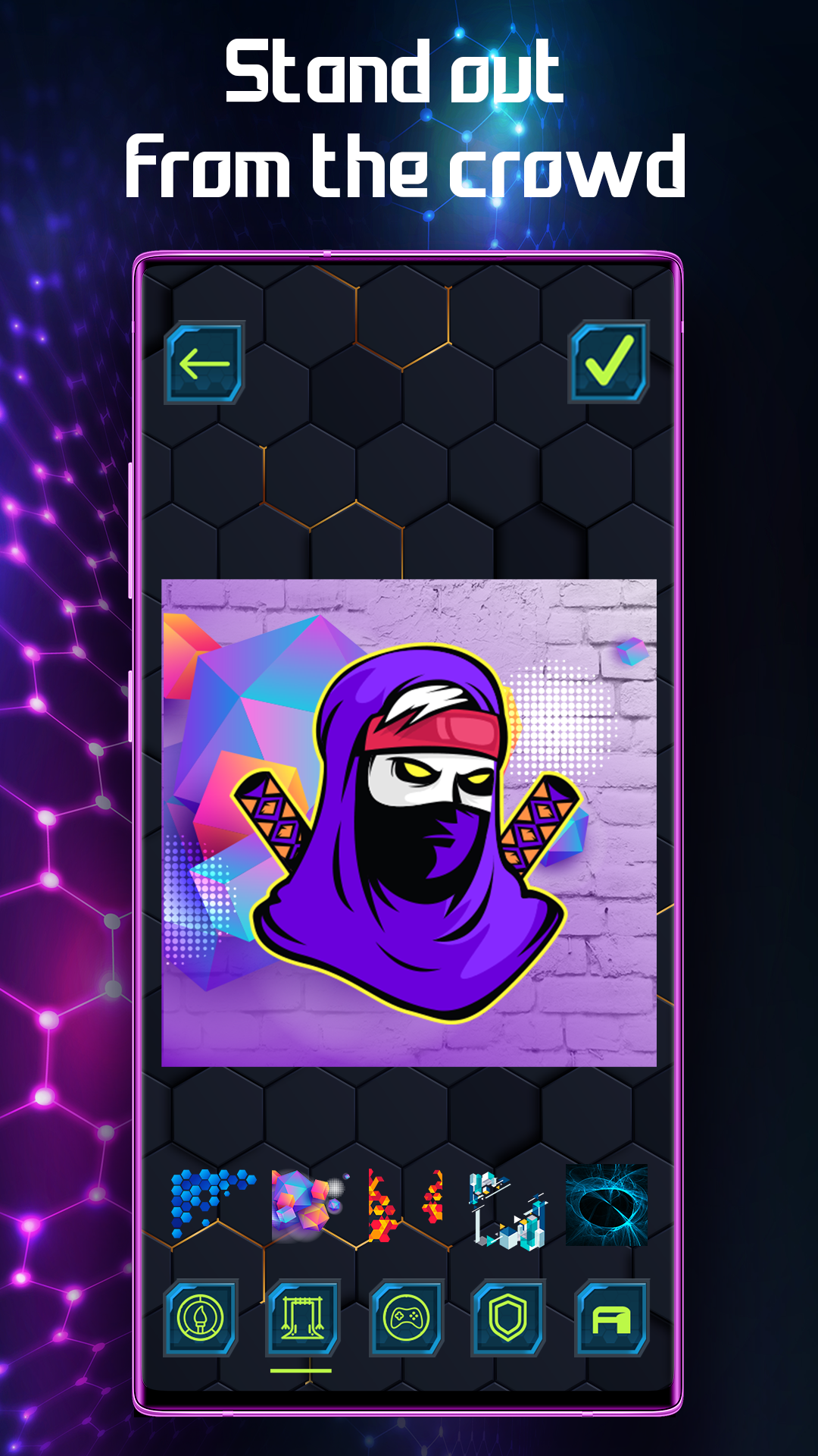 اسکرین شات 2 برنامه Gaming Logo Maker Design Ideas