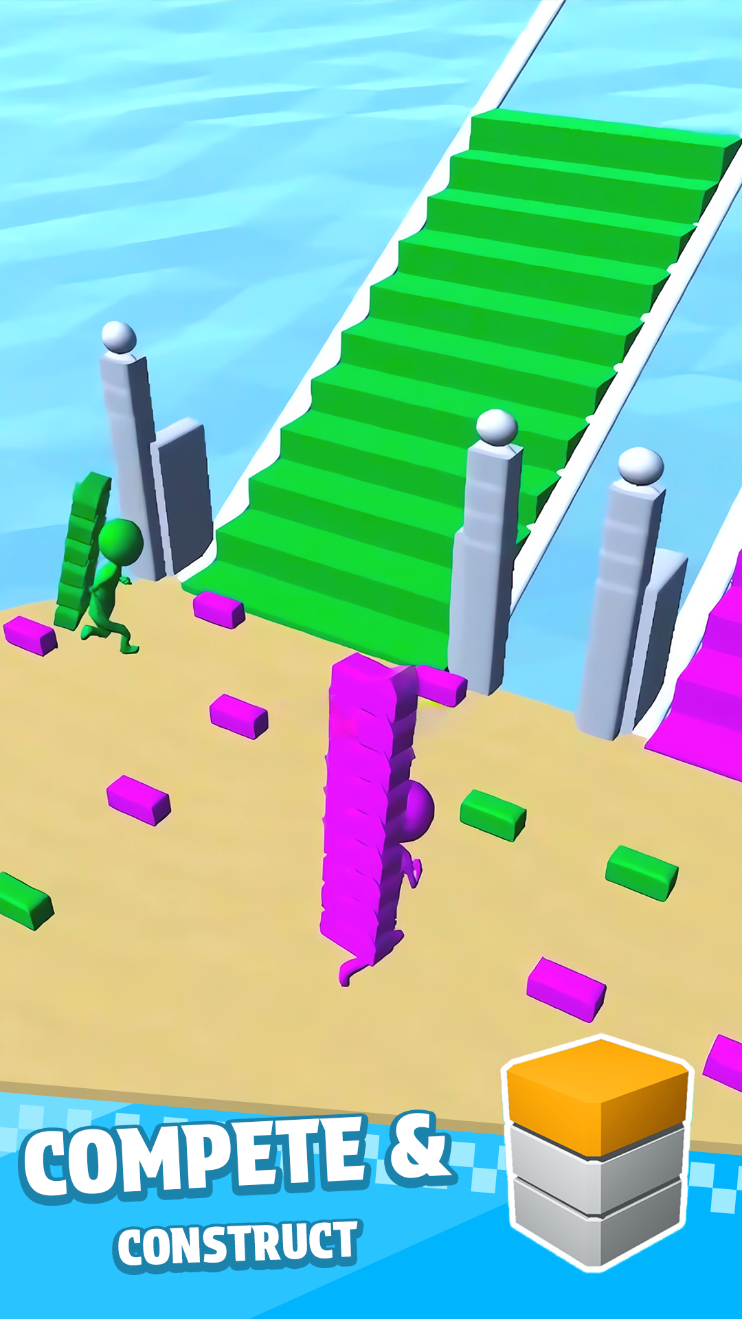 اسکرین شات 3 بازی Bridge Race