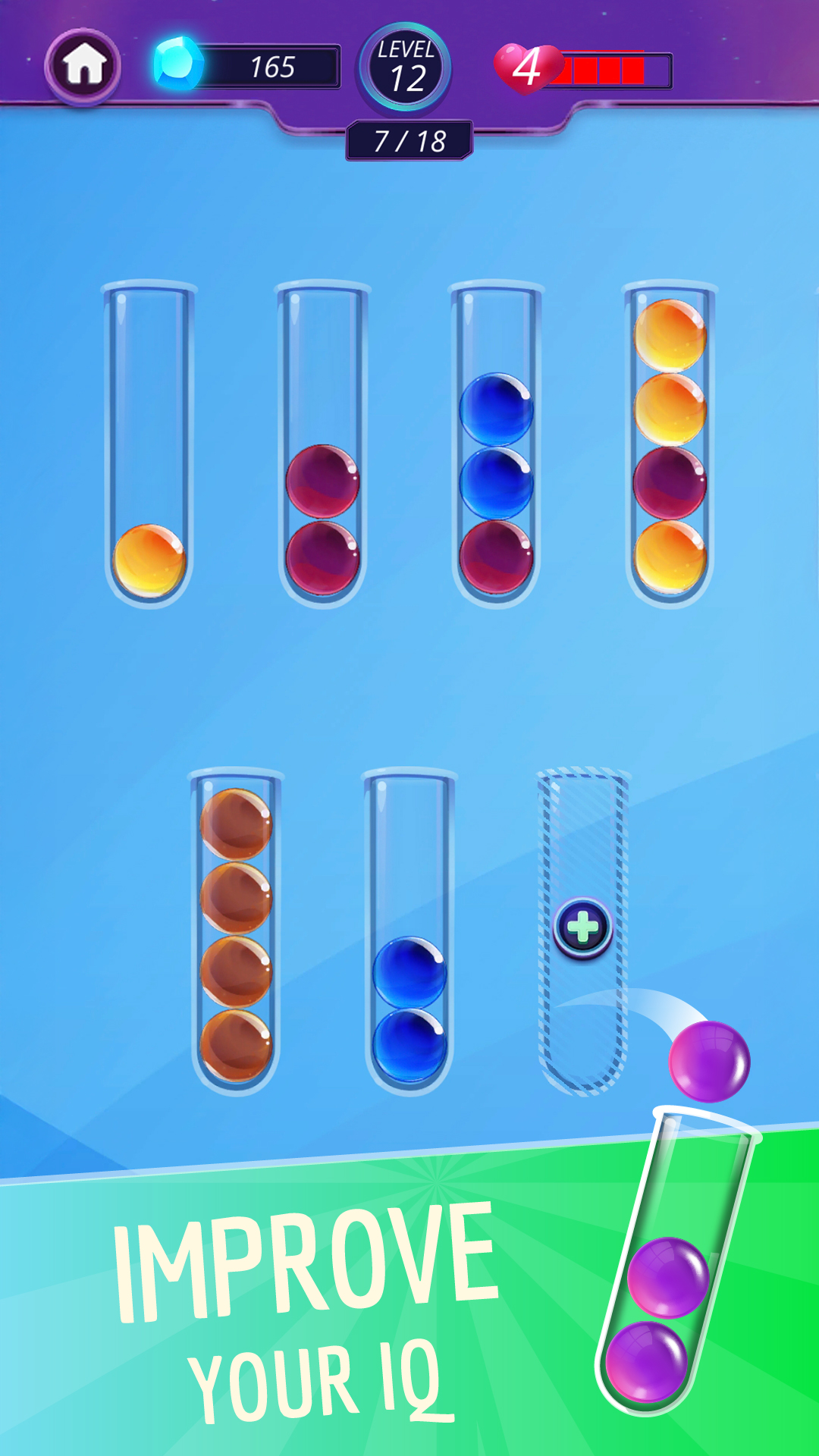 اسکرین شات 3 بازی Ball Sort: Color Sort Puzzle
