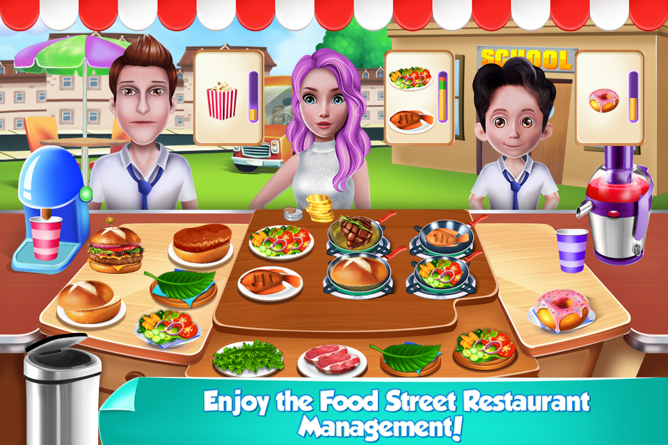 اسکرین شات 1 بازی Food Truck Cafe Game for Girls