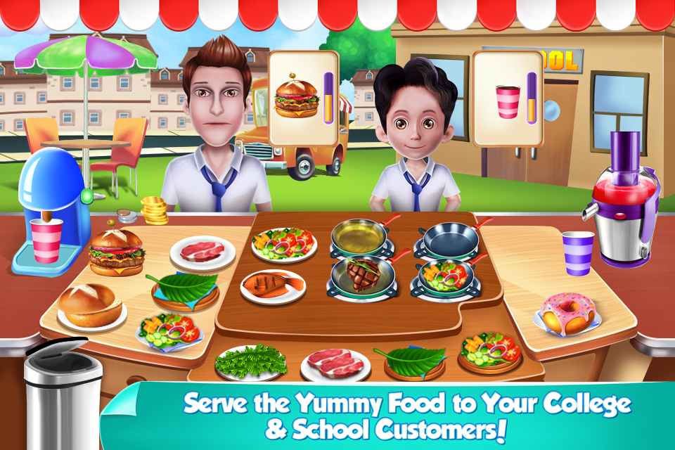 اسکرین شات 4 بازی Food Truck Cafe Game for Girls