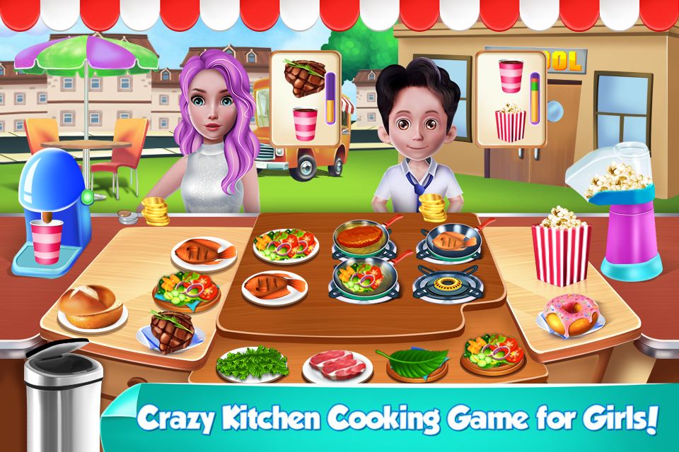 اسکرین شات 5 بازی Food Truck Cafe Game for Girls